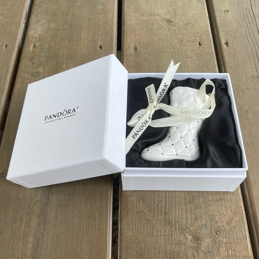 Pandora 2012 Christmas Stocking Boot Ornament in Original Box